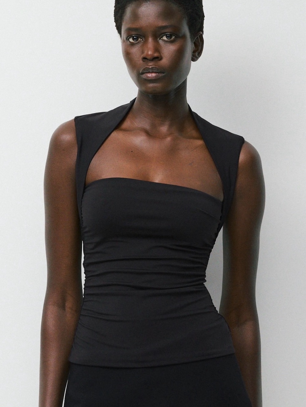 Black Flourish Top